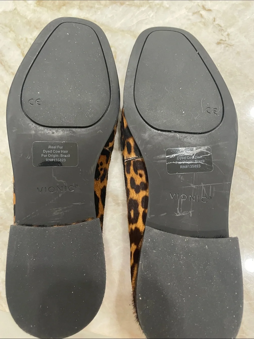 Vionic Leopard-Print Penny Loafers in Brown and Black